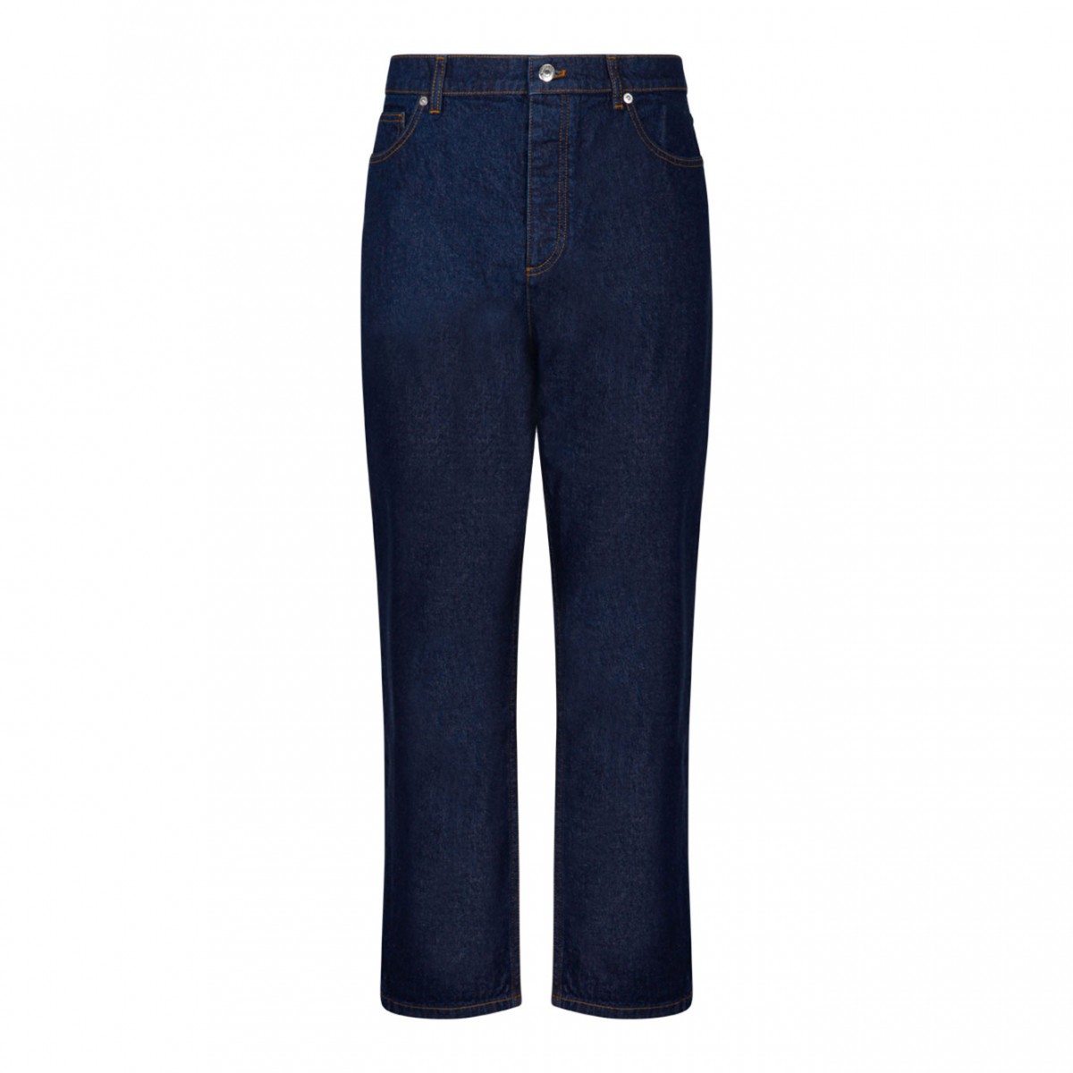 Maison Kitsun Indigo Straight Denim Jeans