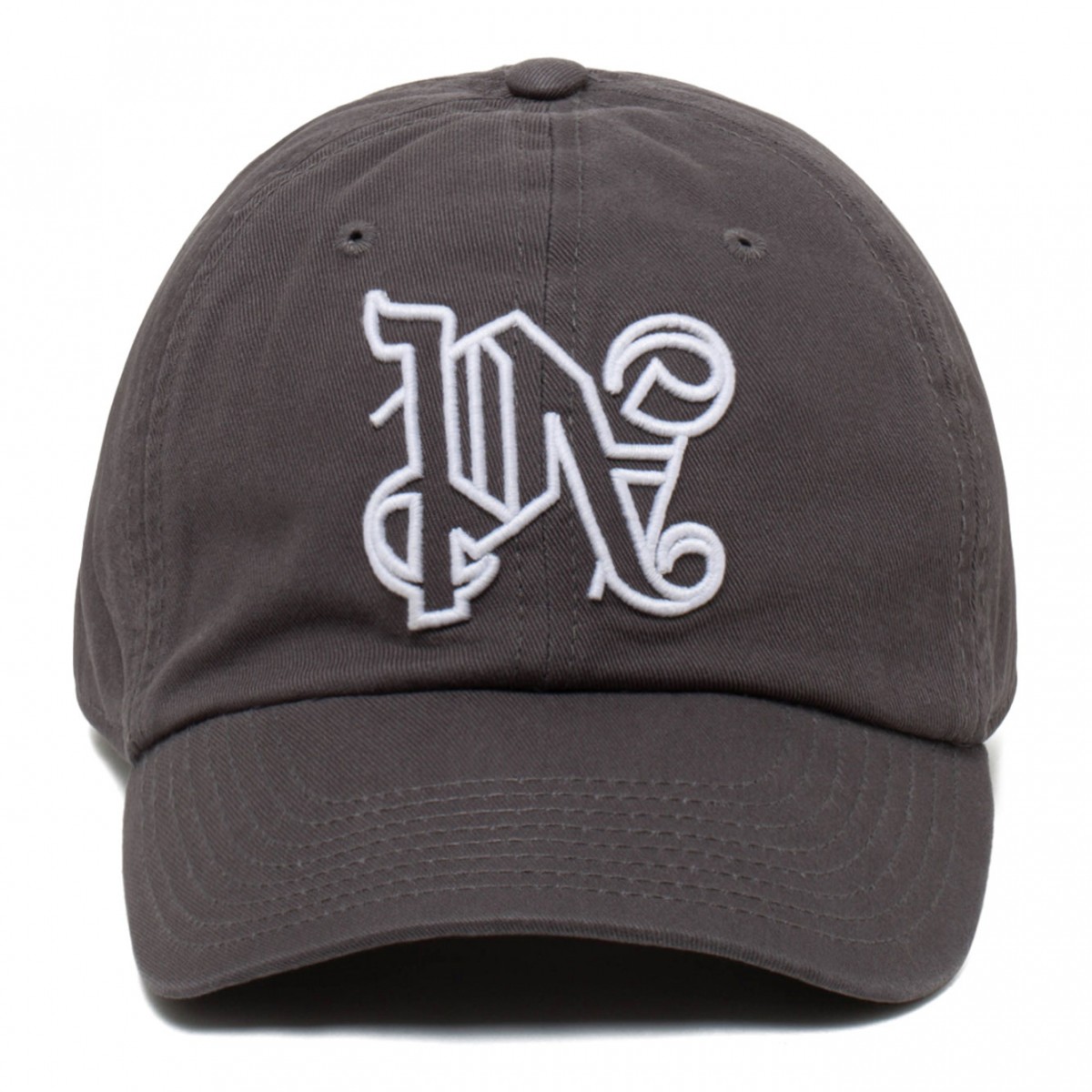 Palm Angels Smoke Gray Front Logo Cap