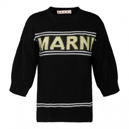 Marni Black Logo Sweater