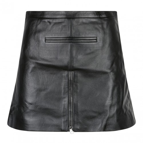 Black Mini Tailored Skirt