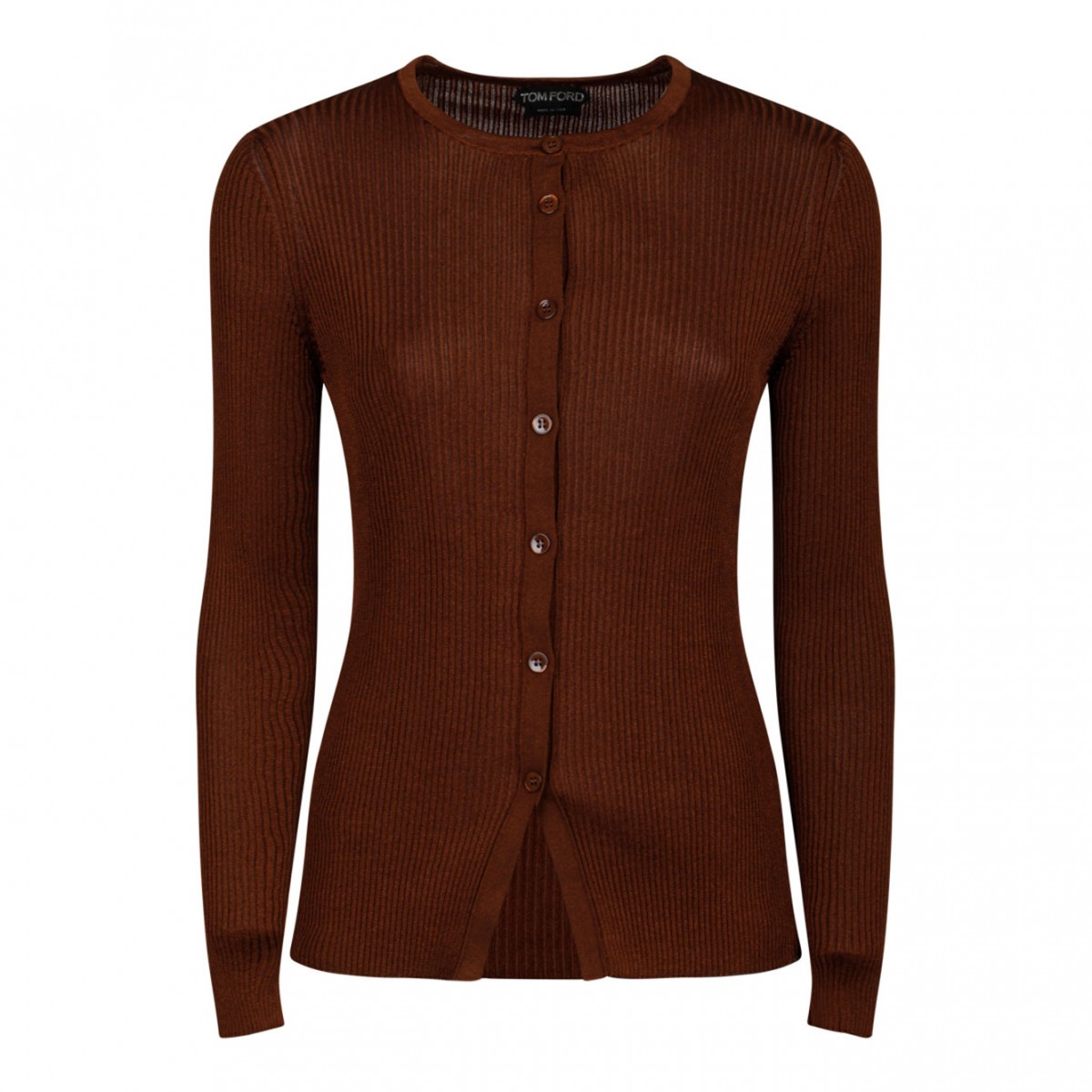 Brown Jersey Cardigan