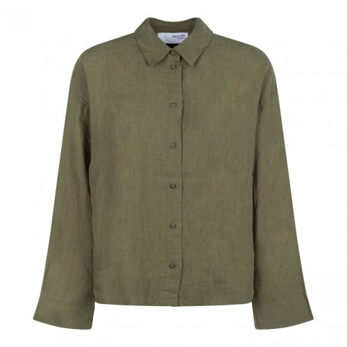 Olivine Linen Shirt