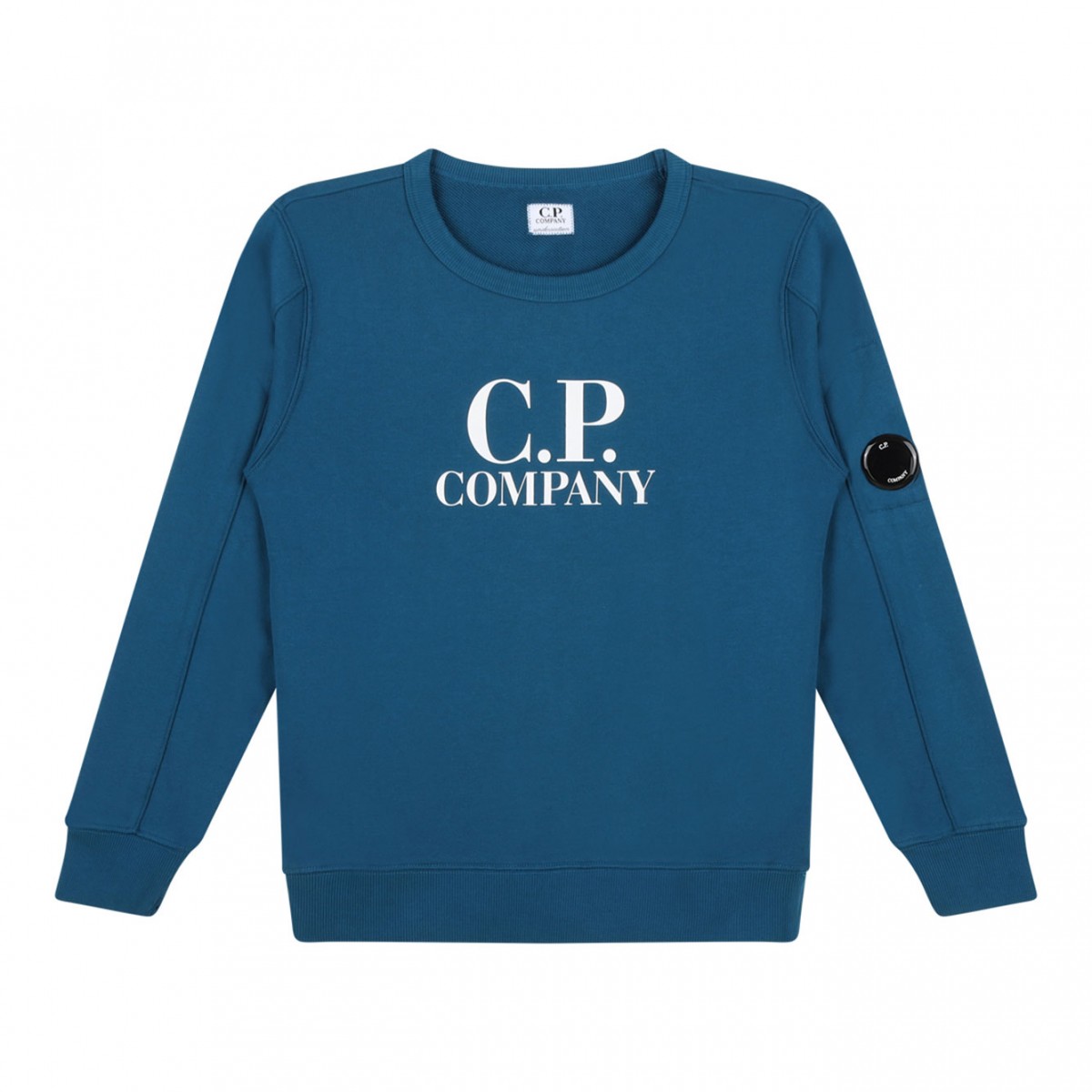 Ink Blue Logo Print Sweatshirt