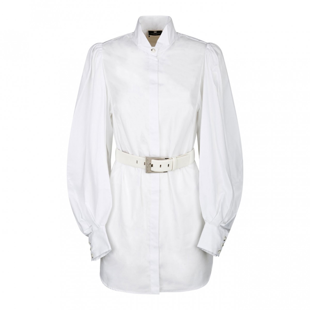 Elisabetta Franchi White Shirt Mini Dress