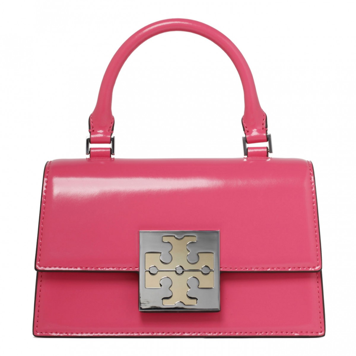 Tory Burch Watermelon Calf Leather Mini Top Handle Bag