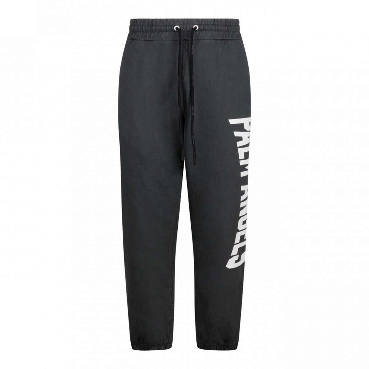 Palm Angels Ash Gray Sports Pants With Print