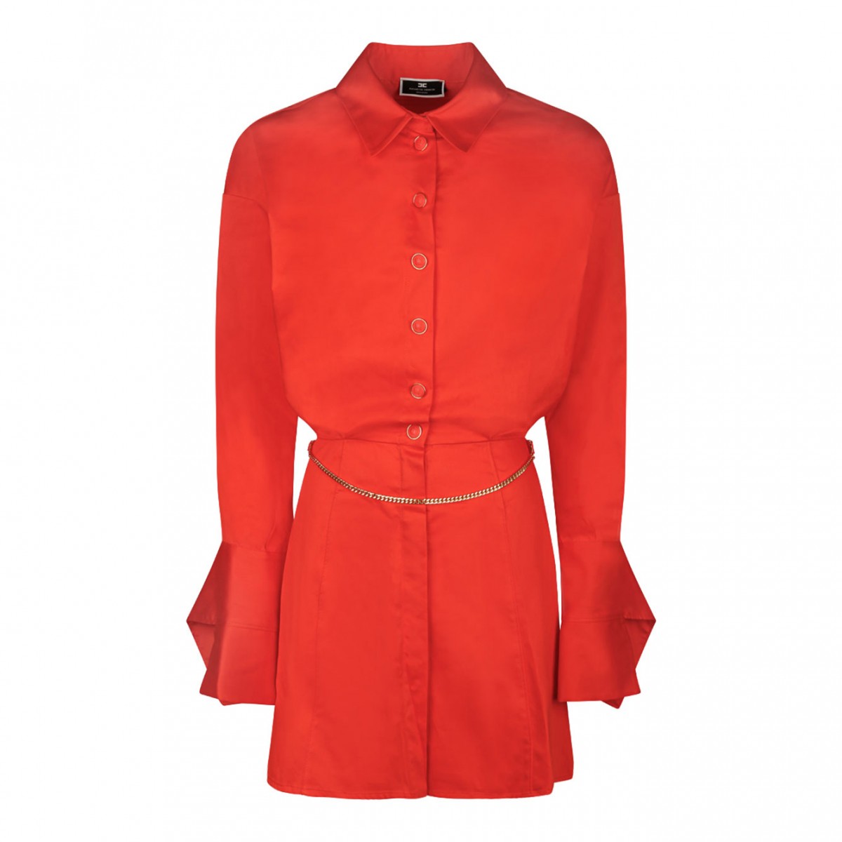 Elisabetta Franchi Coral Shirt Dress