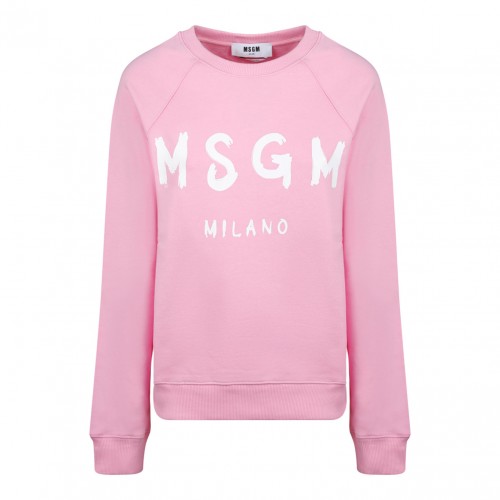 MSGM Pink Logo Print...