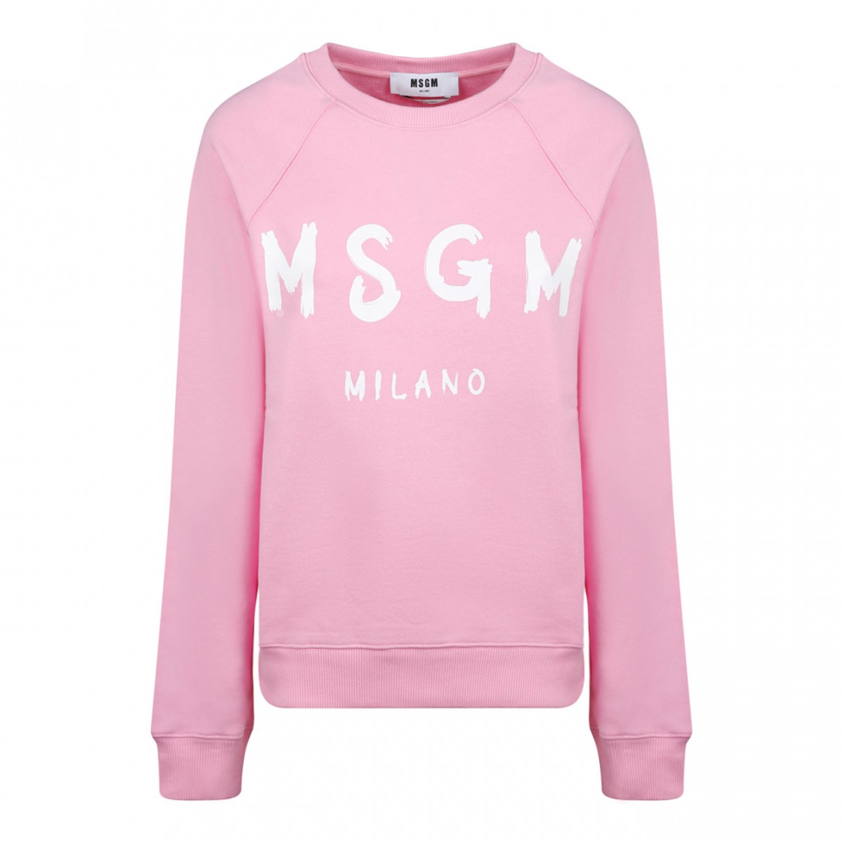 MSGM Pink Logo Print Sweatshirt