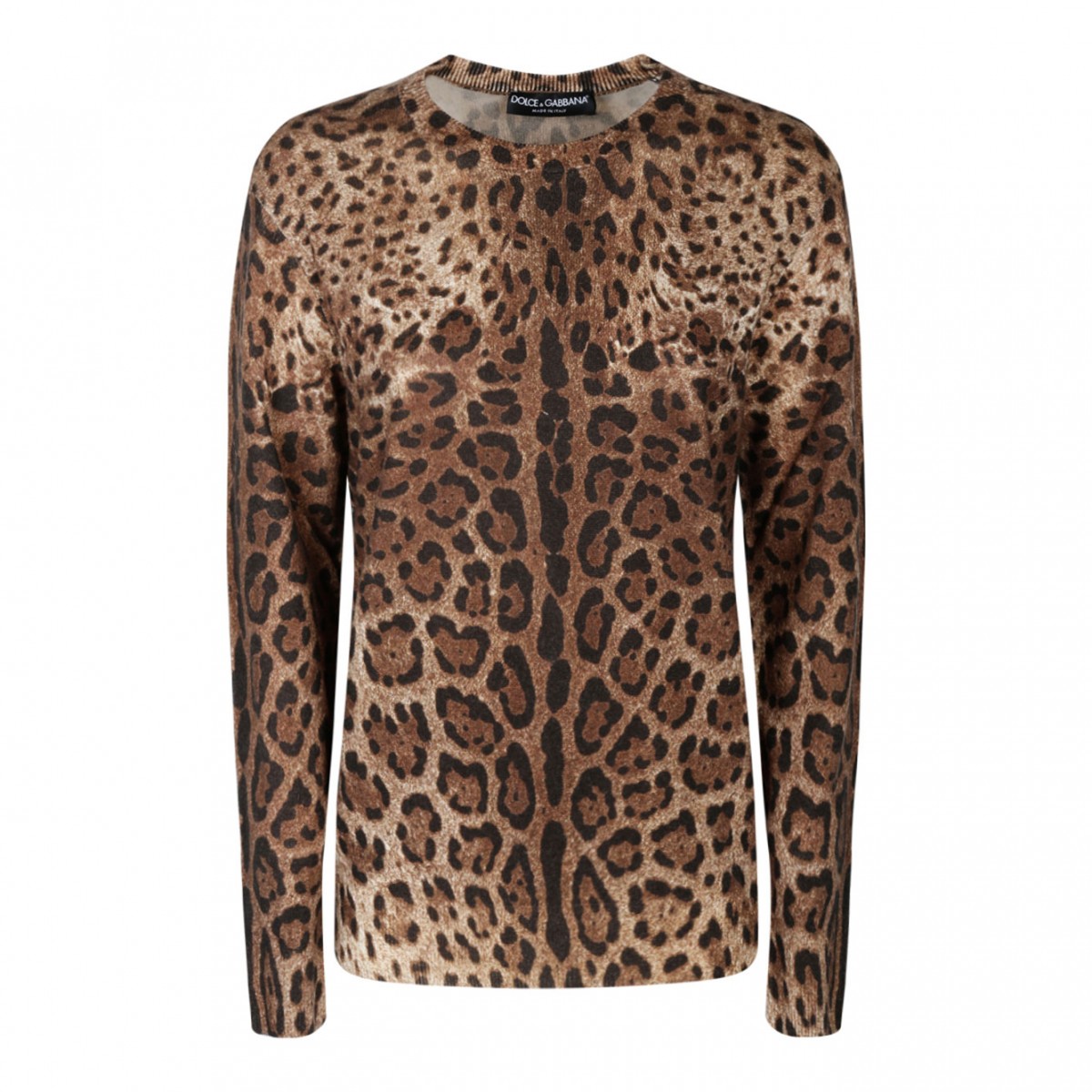 Animalier Brown Cashmere Sweater