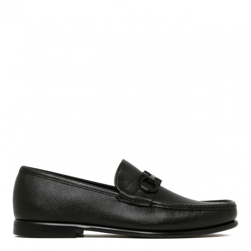 Black Gancini Ornament Loafers