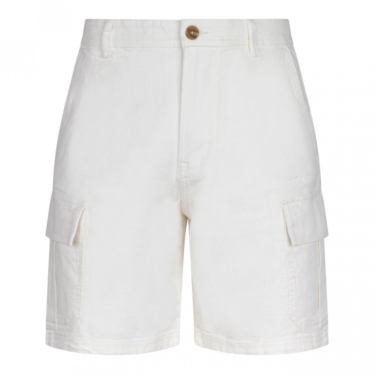 White Cargo Shorts