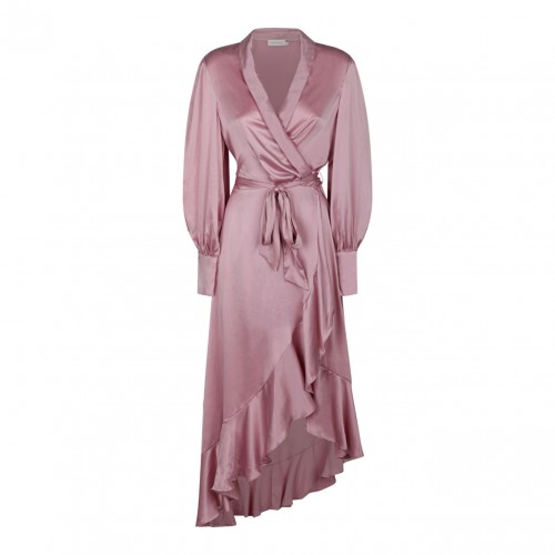 Pink Wrap Dress