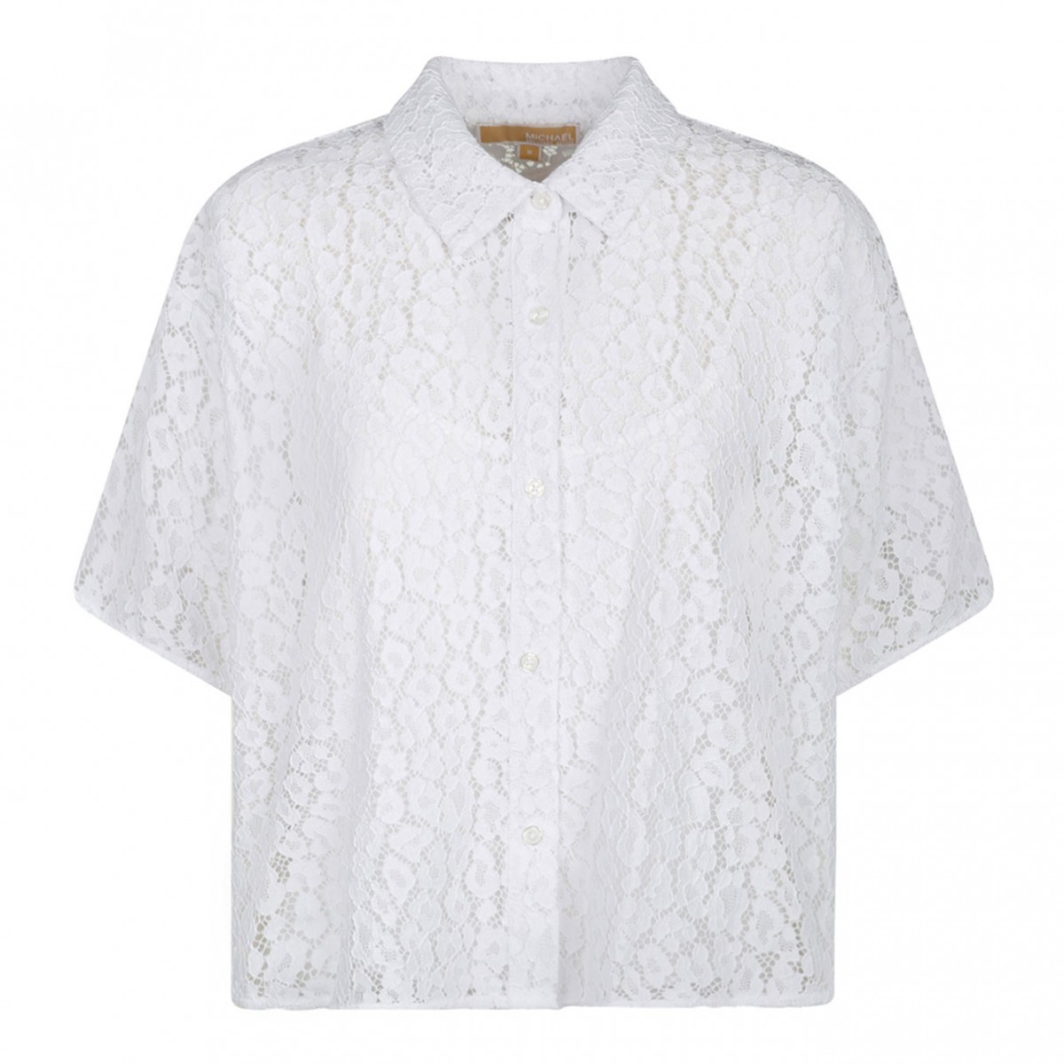 Michael Kors White Corded Lace Shirt