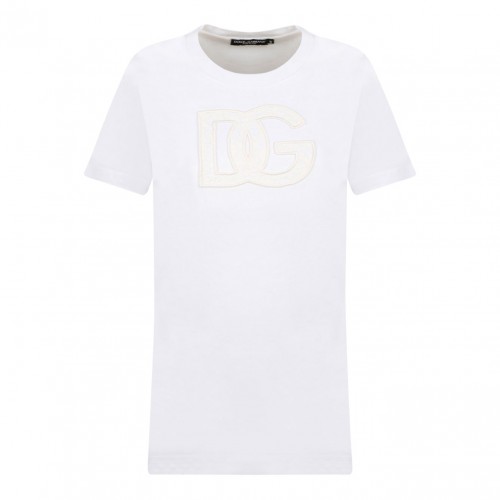 White Logo Patch T-Shirt