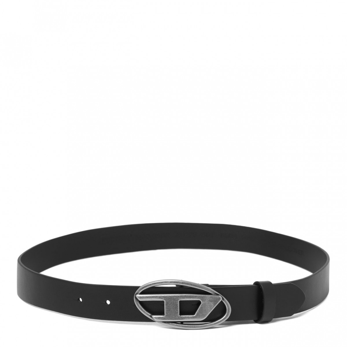 Black Oval D Bukle Belt