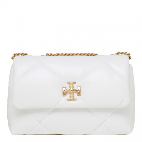 White Small Kira Shoulder Bag