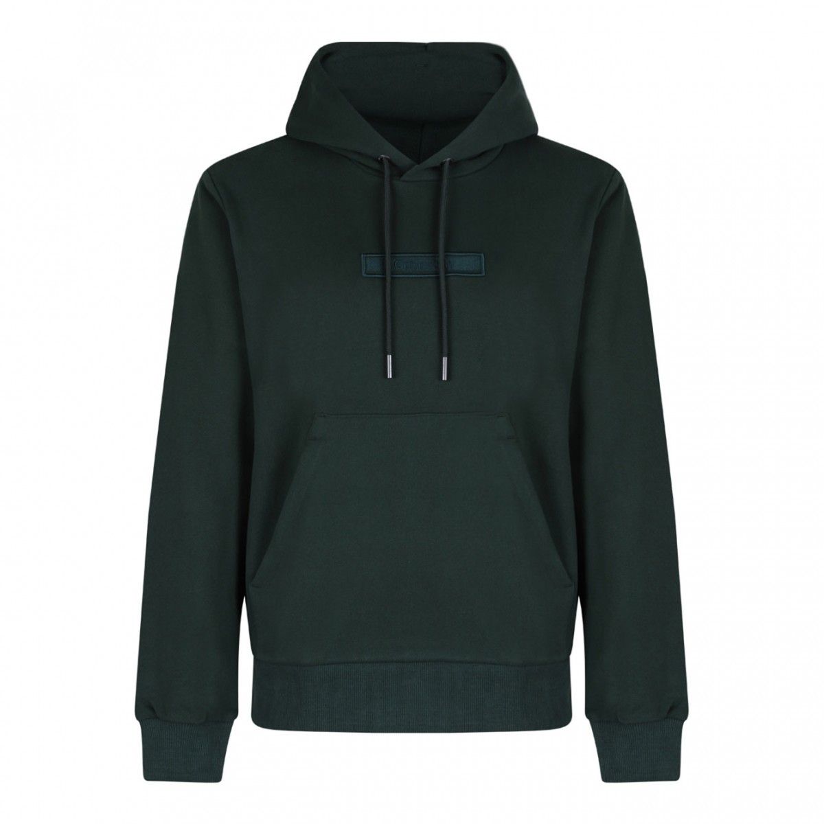 Dark Green Logo Print Sweatshirt