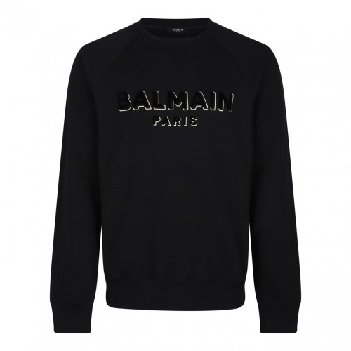 Black Logo Print Sweatshirt