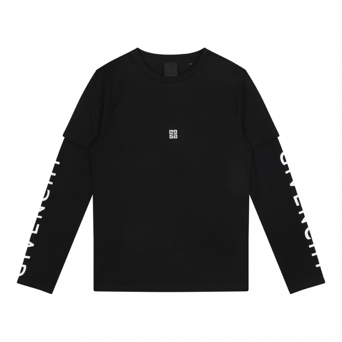 Black Long-Sleeved Logo T-Shirt