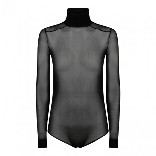 Black Turtleneck Bodysuit