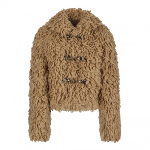 Camel Brown Shearling Jacket