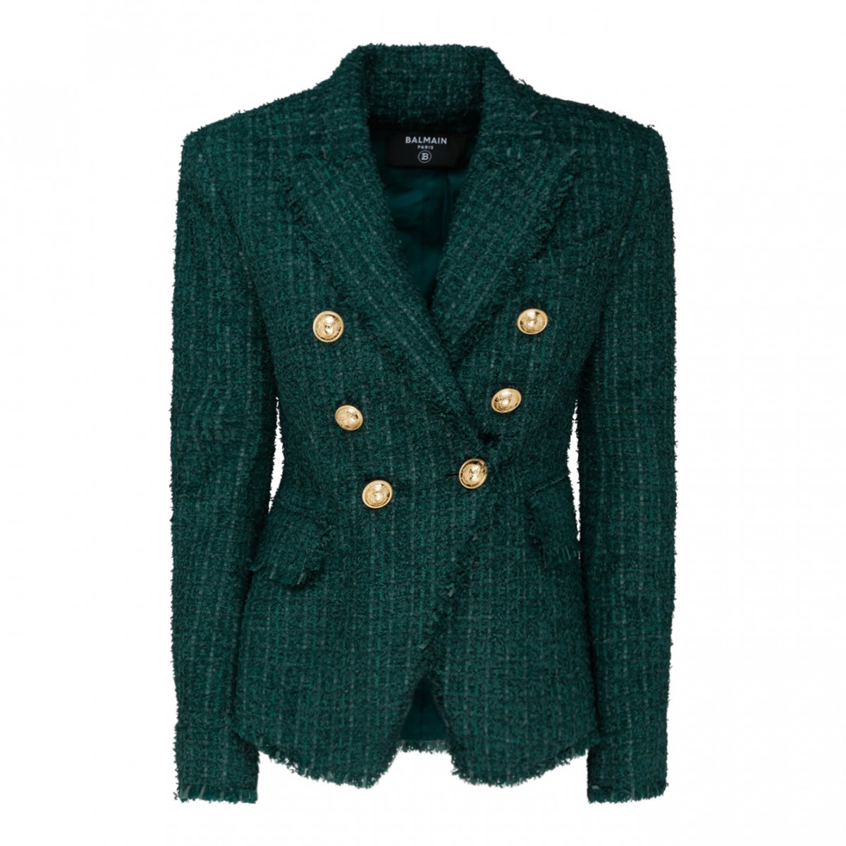 Green and Black Tweed Jacket