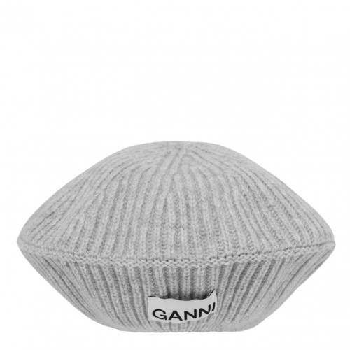 Ganni Grey Beret