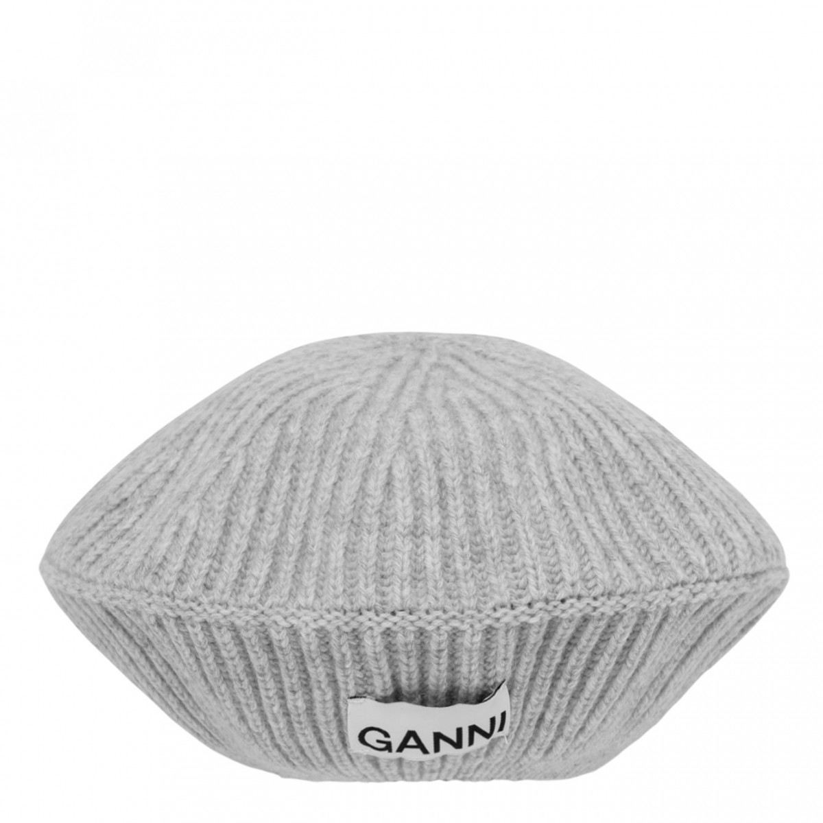 Ganni Grey Beret