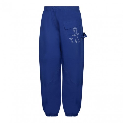 Blue Twisted Leg Joggers