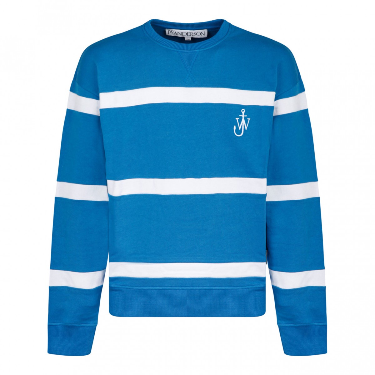 Blue and White Stripe Sweatshirt