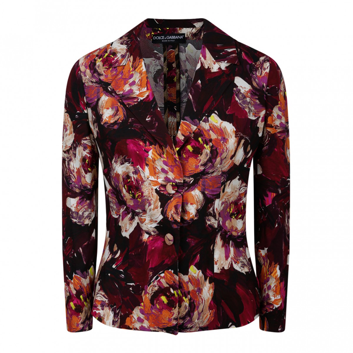 Dolce & Gabbana Multi-coloured Short Cady Jacket