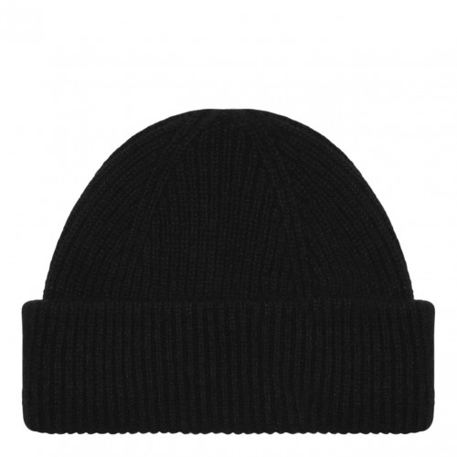 Black Knitted Fisherman Beanie