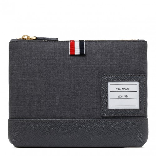 Medium Grey Zipped Pouch