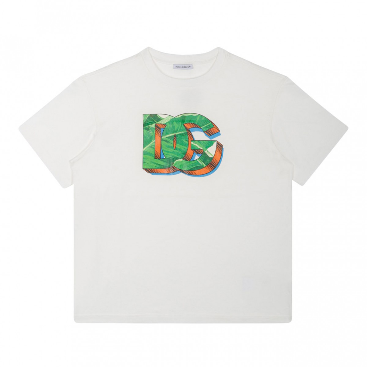 White Logo Print T-Shirt