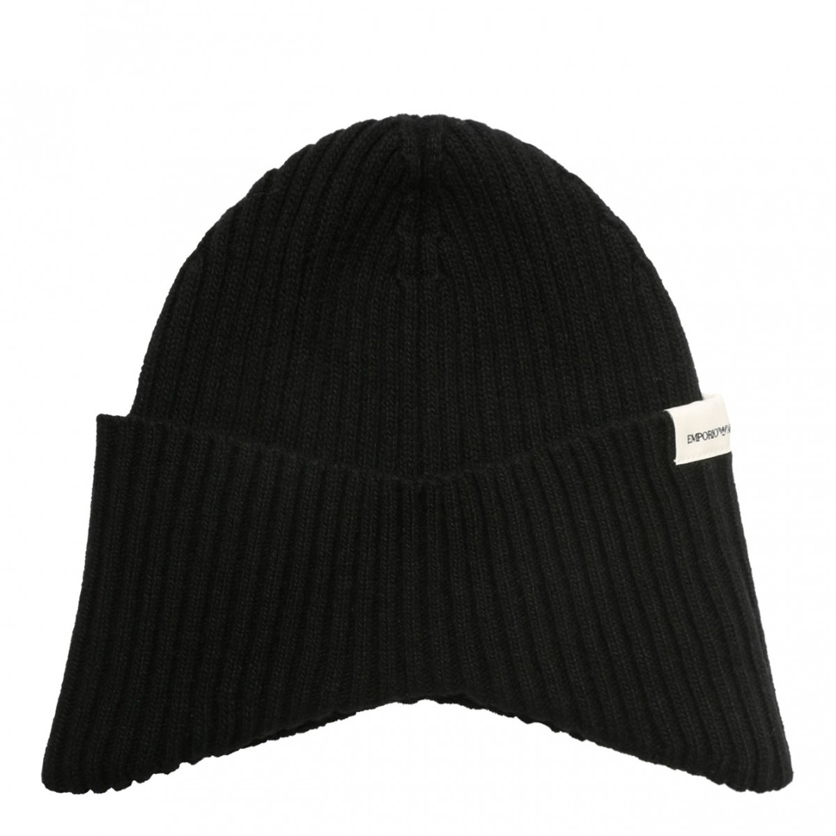 Black Ribbed Beanie