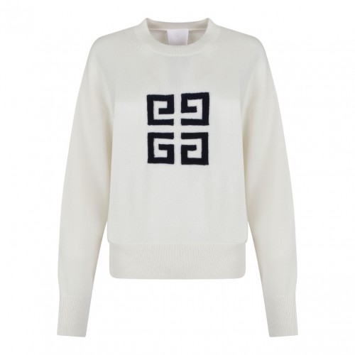 White 4G Sweater